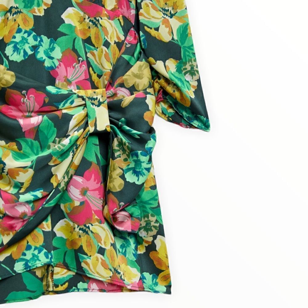 ZARA | Multicolored | FLORAL PRINT DRESS - Picture 5 of 11